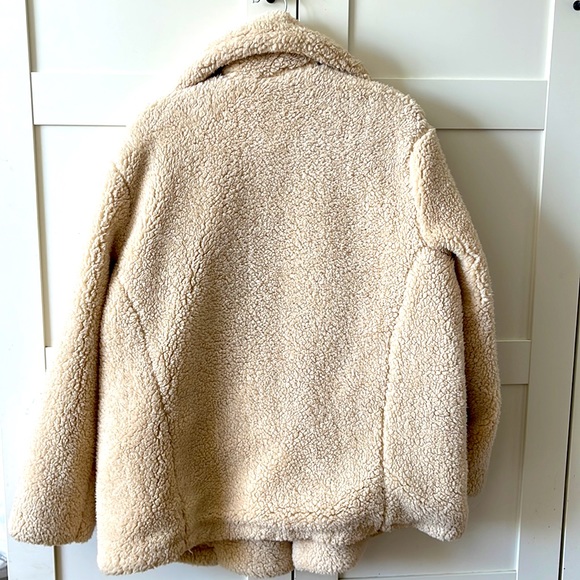 FREE PEOPLE Notched Teddy Peacoat - Picture 5 of 7